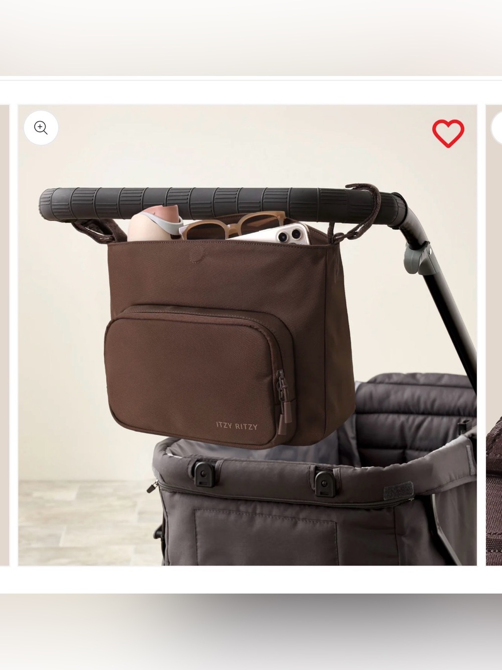 Itzy Ritzy Belong Cargo Caddy Crossbody And Stroller Caddy Diaper Bag Purse - Picture 6 of 6